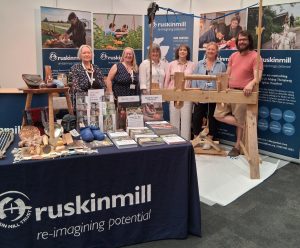 Admissions staff are pictured at a national show they attend, to advertise Ruskin Mill Trust.
